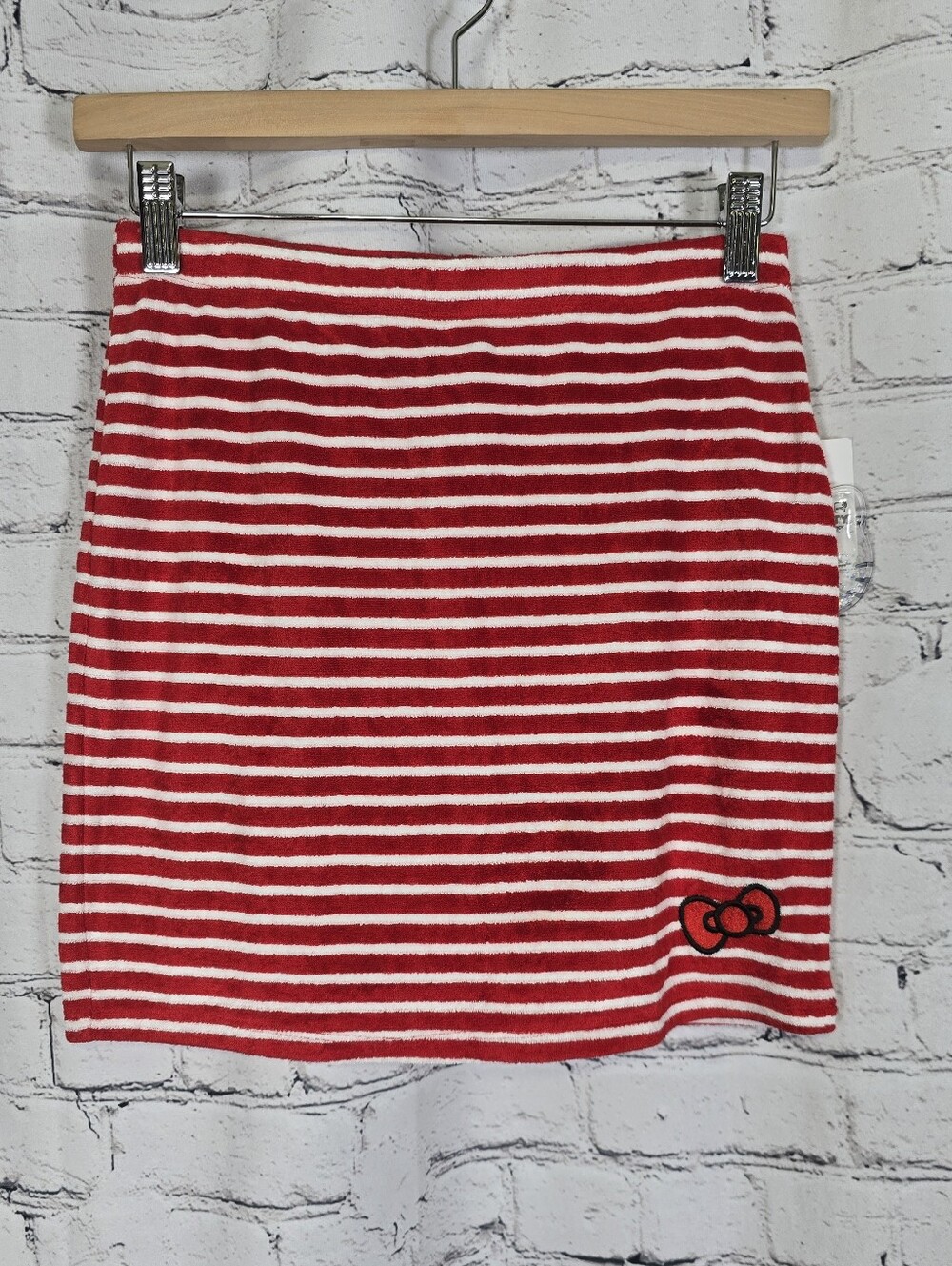 Forever 21 Hello Kitty Red‎ Striped Mini Skirt Size Small